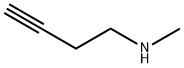 N-メチルブト-3-イン-1-アミン 化学構造式