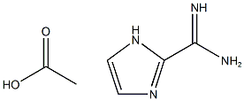 1H-Imidazole-2-carboximidamide, acetate (1:?) Struktur