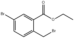 5-Bromo-2-bromomethylbenzoic acid ethyl ester Structure