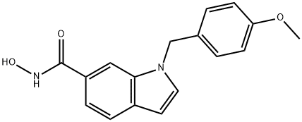 N-羟基-1-(4-甲氧基苄基)-1H-吲哚-6-甲酰胺, 950762-95-5, 结构式
