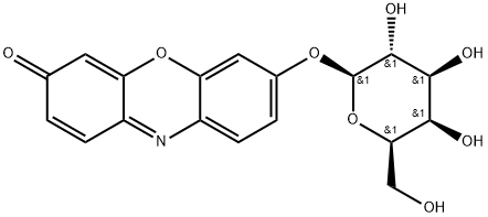 レソルフィンβ-D-ガラクトピラノシド 化学構造式