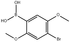 4-BROMO-2,5-DIMETHOXYPHENYLBORONIC ACID, 950846-26-1, 结构式