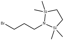 1-(3-ブロモプロピル)-2,2,5,5-テトラメチル-1-アザ-2,5-ジシラシクロペンタン 化学構造式