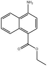 1-AMINONAPHTHALENE-4-CARBOXYLIC ACID ETHYL ESTER Struktur
