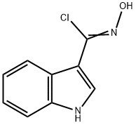 N-HYDROXY-1H-INDOLE-3-CARBOXIMIDOYL CHLORIDE 结构式