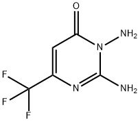 2,3-DIAMINO-6-(TRIFLUOROMETHYL)-4(3H)-PYRIMIDINONE 结构式