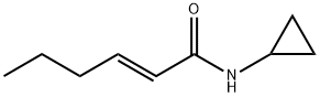 2-HexenaMide,N-cyclopropyl-, (2E)- Struktur