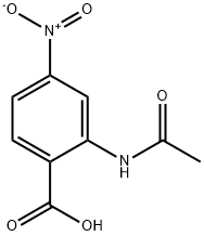 2-(アセチルアミノ)-4-ニトロ安息香酸 化学構造式