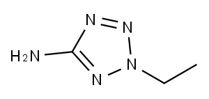 2-エチル-2H-テトラゾール-5-アミン 化学構造式