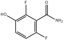 2,6-ジフルオロ-3-ヒドロキシベンズアミド 化学構造式