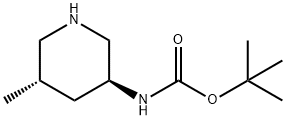 N-[(3S,5S)-5-甲基-3-哌啶基]-胺基甲酸乙酯-1,1-二甲基乙酯, 951163-61-4, 结构式