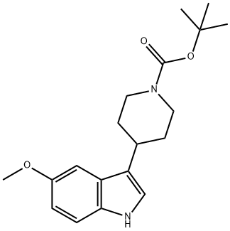 4-(5-甲氧基-1H-吲哚-3-基)-1-哌啶甲酸叔丁酯, 951174-11-1, 结构式