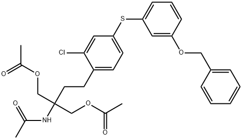 N-Acetyl-di-O-acetyl KRP-203 Struktur