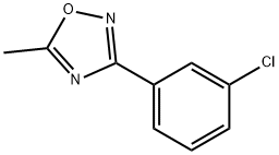 1,2,4-Oxadiazole, 3-(3-chlorophenyl)-5-Methyl- Struktur