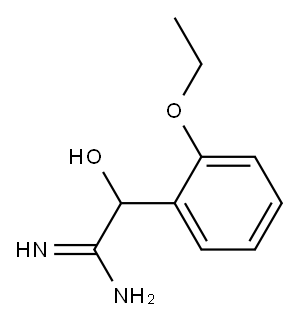 Benzeneethanimidamide,  2-ethoxy--alpha--hydroxy- Structure
