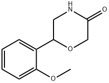 6-(2-METHOXY-PHENYL)-MORPHOLIN-3-ONE Struktur
