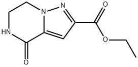 PYRAZOLO[1,5-A]PYRAZINE-2-CARBOXYLIC ACID, 4,5,6,7-TETRAHYDRO-4-OXO-, ETHYL ESTER Structure