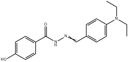 N'-(4-(二乙氨基)亚苄基)-4-羟基苯甲酰肼,95167-41-2,结构式