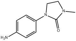 1-(4-アミノフェニル)-3-メチルイミダゾリジン-2-オン 化学構造式