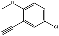 4-chloro-2-ethynyl-1-methoxybenzene Structure
