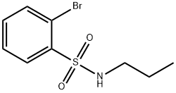 2-ブロモ-N-プロピルベンゼンスルホンアミド 化学構造式