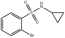 N-Cyclopropyl 2-bromobenzenesulfonamide Struktur