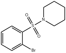 1-(2-ブロモフェニルスルホニル)ピペリジン 化学構造式