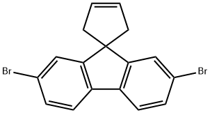 2',7'-ジブロモスピロ[シクロペント[3]エン-1,9'-フルオレン] 化学構造式