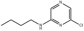 N-ブチル-6-クロロ-2-ピラジンアミン 化学構造式