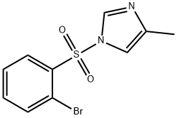 1-(2-BROMOPHENYLSULFONYL)-4-METHYL-1H-IMIDAZOLE, 951884-07-4, 结构式