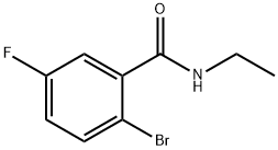 2-ブロモ-N-エチル-5-フルオロベンズアミド 化学構造式