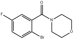 (2-Bromo-5-fluorophenyl)(morpholino)methanone Structure