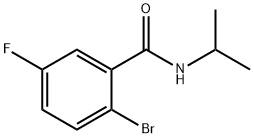 2-ブロモ-5-フルオロ-N-イソプロピルベンズアミド 化学構造式