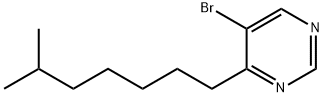 5-ブロモ-4-イソオクチルピリミジン 化学構造式