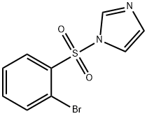 1-((2-ブロモフェニル)スルホニル)-1H-イミダゾール 化学構造式