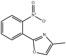 4-メチル-2-(2-ニトロフェニル)オキサゾール 化学構造式