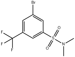 3-Bromo-N,N-dimethyl-5-(trifluoromethyl)benzenesulfonamide Structure