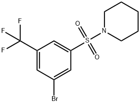 1-(3-Bromo-5-trifluoromethylphenylsulfonyl)piperidine Structure