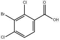 3-ブロモ-2,4-ジクロロ安息香酸 化学構造式