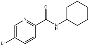N-CYCLOHEXYL 5-BROMOPICOLINAMIDE, 951885-08-8, 结构式