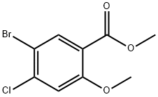 Methyl 5-bromo-4-chloro-2-methoxybenzoate Struktur
