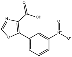 5-(3-Nitrophenyl)oxazole-4-carboxylic acid Structure