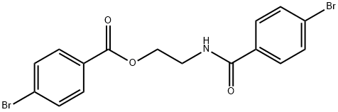 4-ブロモ安息香酸2-(4-ブロモベンズアミド)エチル 化学構造式