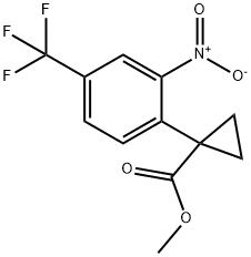 Methyl 1-(2-nitro-4-(trifluoromethyl)phenyl)cyclopropanecarboxylate price.