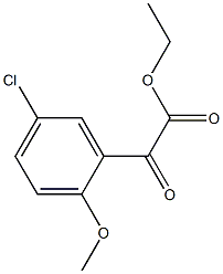 ethyl 5-chloro-2-methoxybenzoylformate Struktur