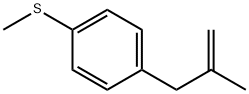 1-(2-methyl-allyl)-4-methylsulfanyl-benzene Struktur