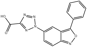 2-(3-Phenyl-2,1-benzisoxazol-5-yl)-2H-tetrazole-5-carboxylic Acid Struktur