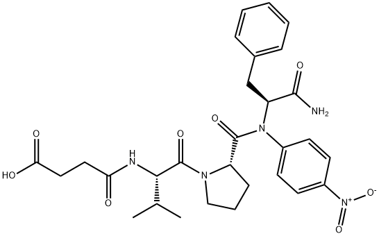 SUC-VAL-PRO-PHE-PNA 化学構造式