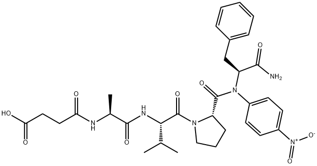 SUC-ALA-VAL-PRO-PHE-PNA 结构式