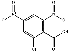 2-CHLORO-4,6-DINITROBENZOIC ACID 化学構造式